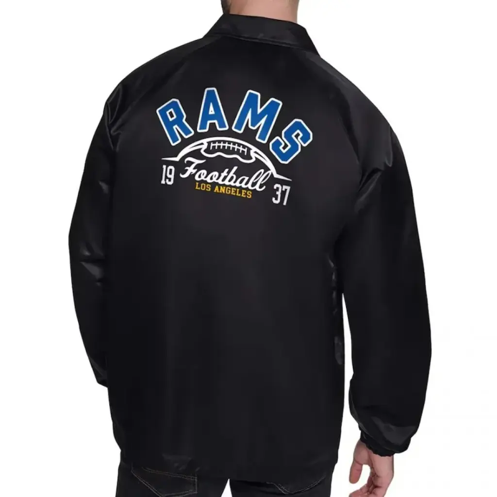 LA Rams Retro Logo Coaches Jacket
