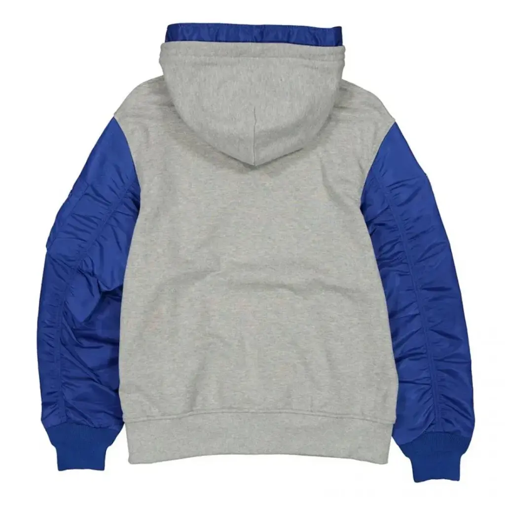 Full-Zip Heather Chicago Cubs Gray/Royal Hoodie Jacket