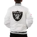 A Stars Las Vegas Raiders White Satin Jacket