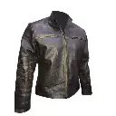 New Men's Vintage Biker Retro Motorcycle Cafe Racer Distressed Leather Jacket