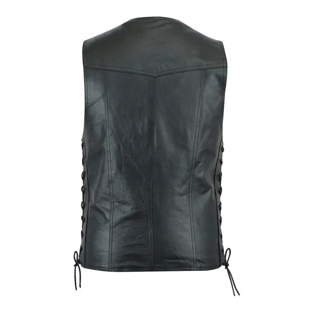 Men's Motorcycle Leather Vest