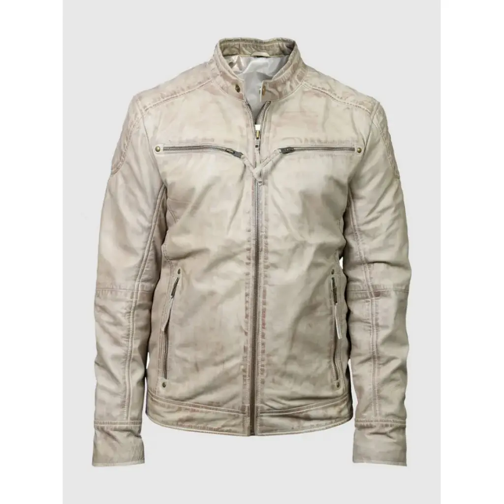 Vintage Off-White Waxed Jacket 