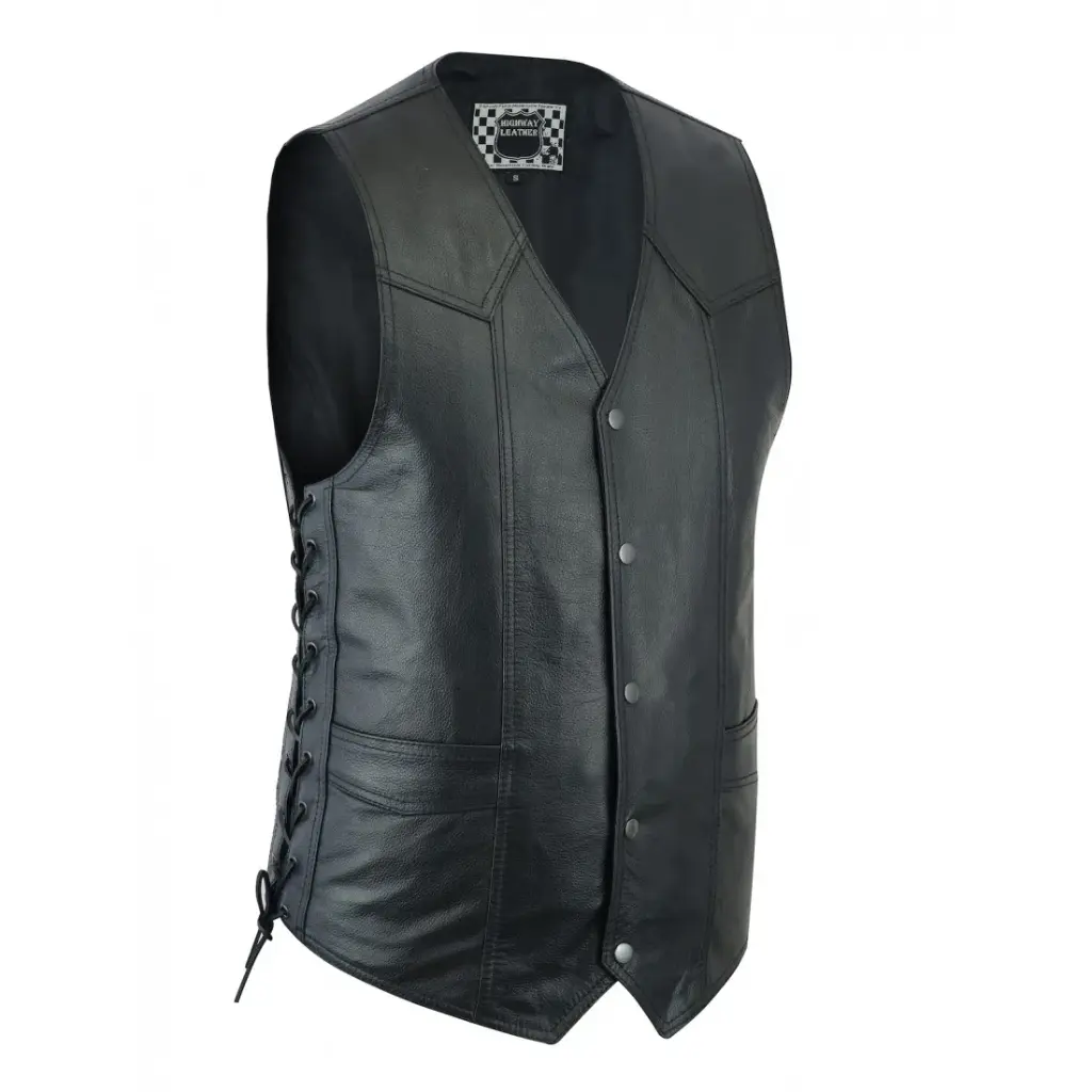 Men's Motorcycle Leather Vest
