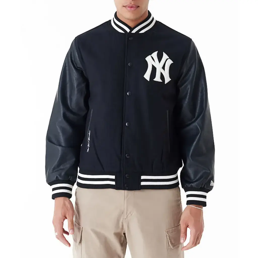 2009 NY Yankees World Series Black Varsity Jacket 