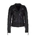 Women’s Lambskin Leather Slim Fit Biker Jacket