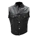 Mens Motorcycle Alligator Vest